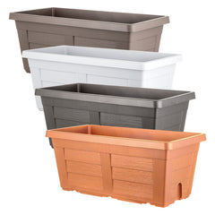 FIORIERA RETTANGOLARE cm  60 x 30 x 26 - cappuccino (senza sottovaso)