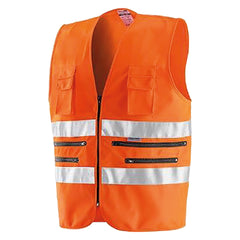 GILET ALTA VISIBILITA' MULTITASCHE ART.9046 XL-SEGNALETICA ED ANTINFORTUNISTICA-Ecanshop