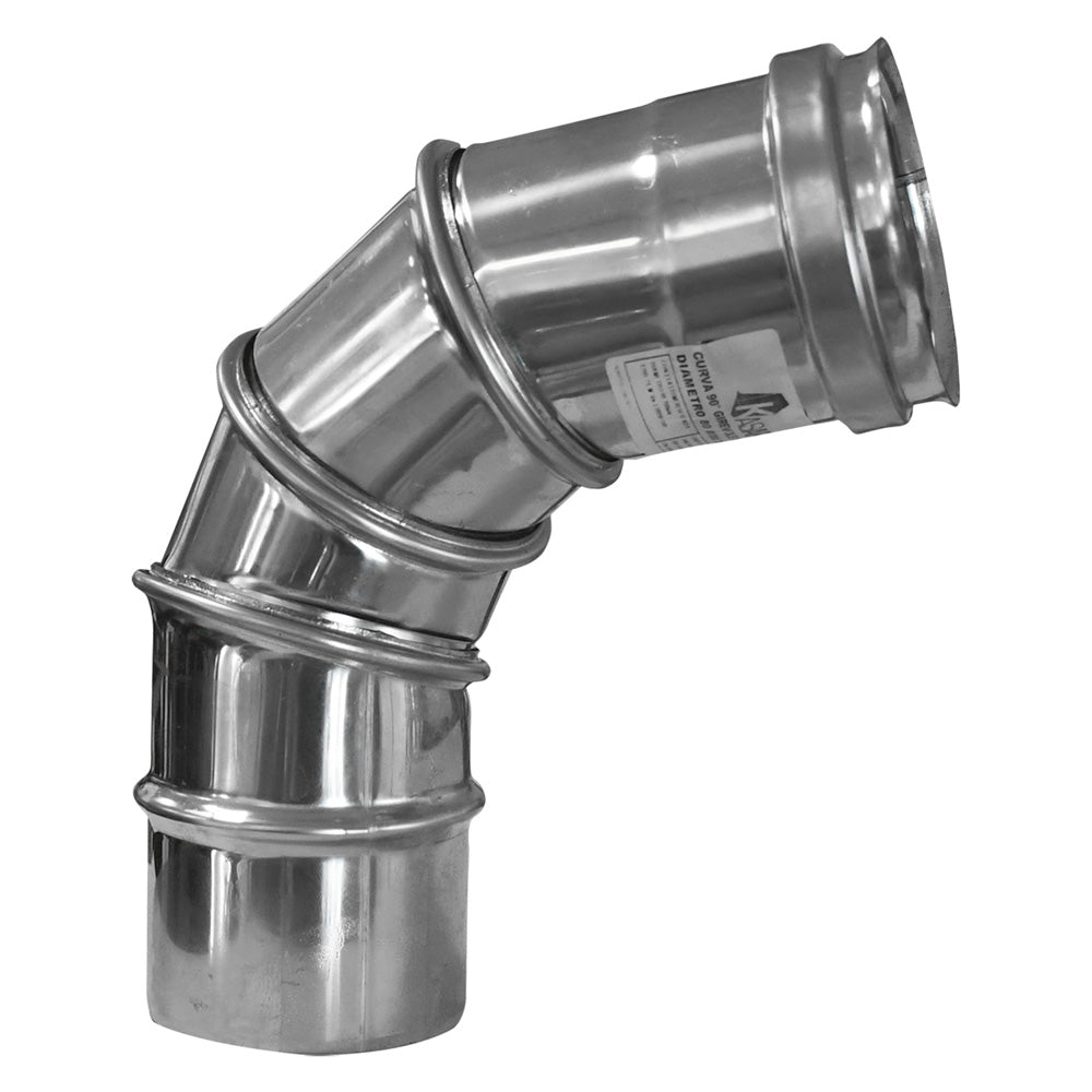 GOMITO A 90° GIREVOLE ø cm 8-Fumisteria acciaio inox,zincata e acces.-Ecanshop