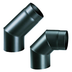 GOMITO IN ACCIAIO ø cm 15 - 90°-Fumisteria acciaio nero e accessori-Ecanshop