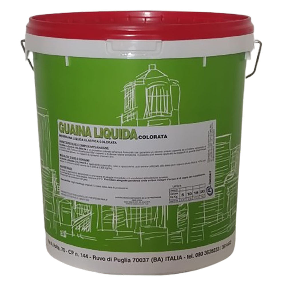 GUAINA LIQUIDA COLORATA kg. 5 - verde-Strumenti di isolamento e impermeabiliz.-Ecanshop