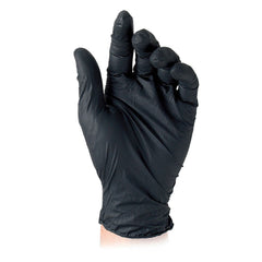 GUANTI NITRILE MONOUSO 'BLACK' L-Guanti da lavoro-Ecanshop