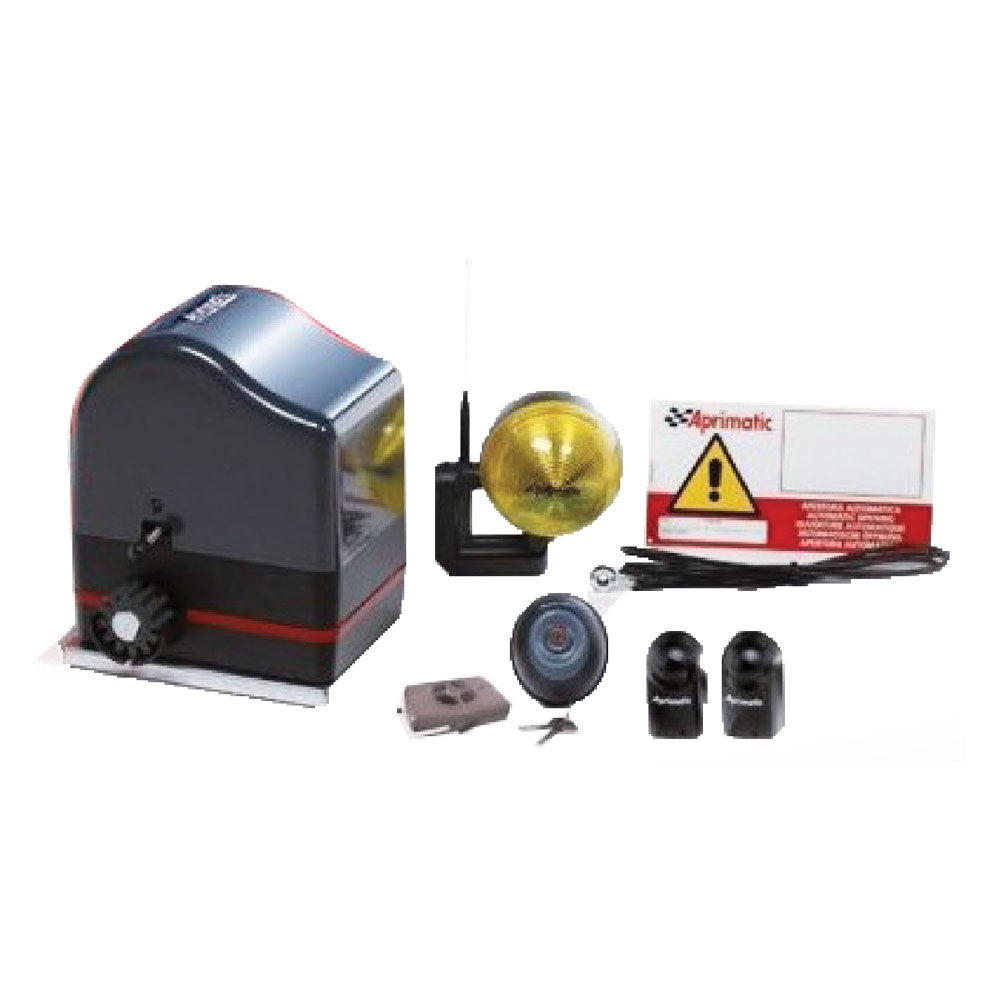 KIT AUTOMAZIONE CANCELLI ANTE SCORREVOLI 'HOCKENHEIM ONDA 624' peso anta max 600 kg (uso condominio max 400 kg)-Impiantistica civile-Ecanshop