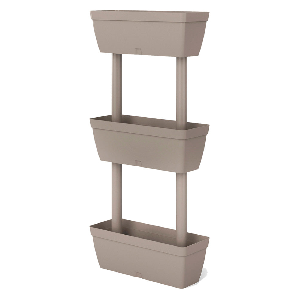 KIT FIORIERE VERTICALI kit 3 pz - colore grigio-Arredo giardino e terrazzi-Ecanshop