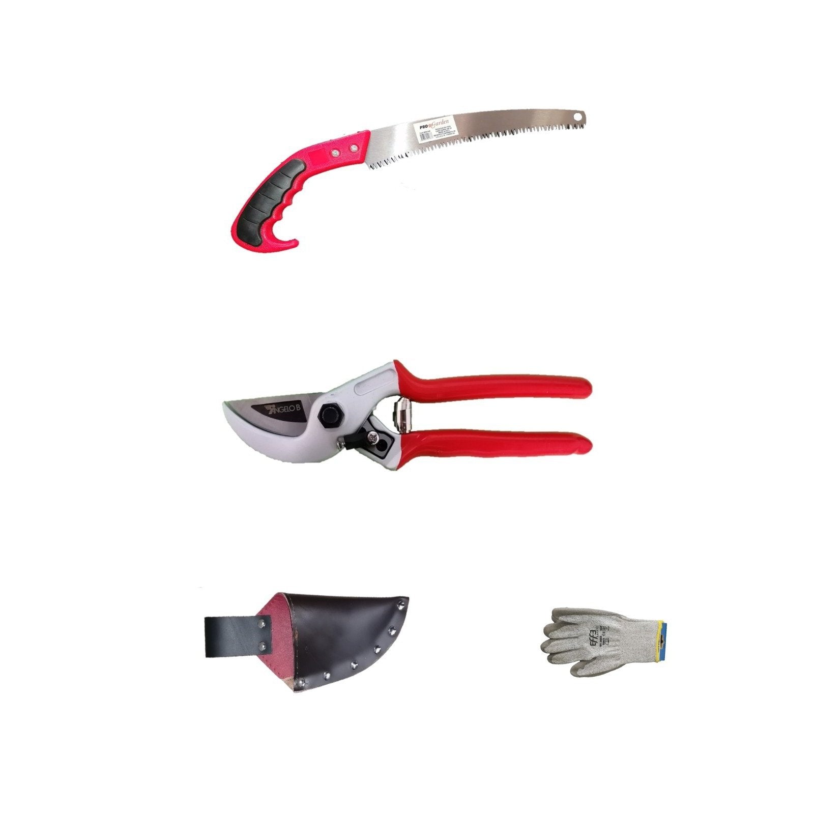 Kit potatura forbici segaccio fodero porta forbice seghetto da pota guanti-Kit per giardinaggio-Ecanshop