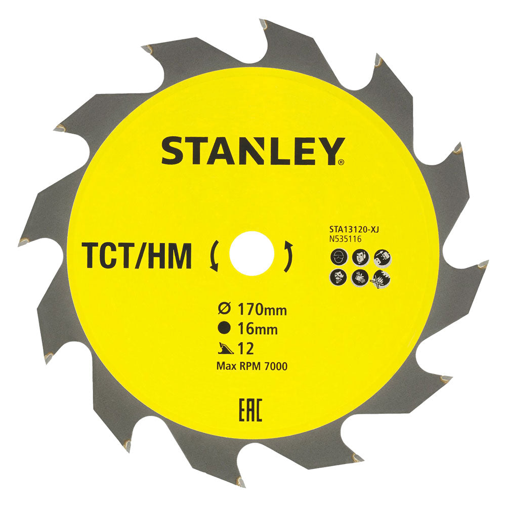 LAMA PER SEGA CIRCOLARE 'DENTI GRANDI' ø 170 mm - foro 16 mm-Dischi circolari da taglio e smeriglio-Ecanshop