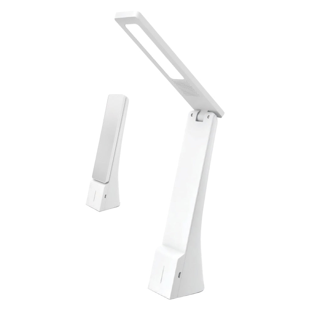 LAMPADA DA TAVOLO RICARICABILE A LED 4 watt - colore bianco/argento-Proiettori,lampade e neon-Ecanshop