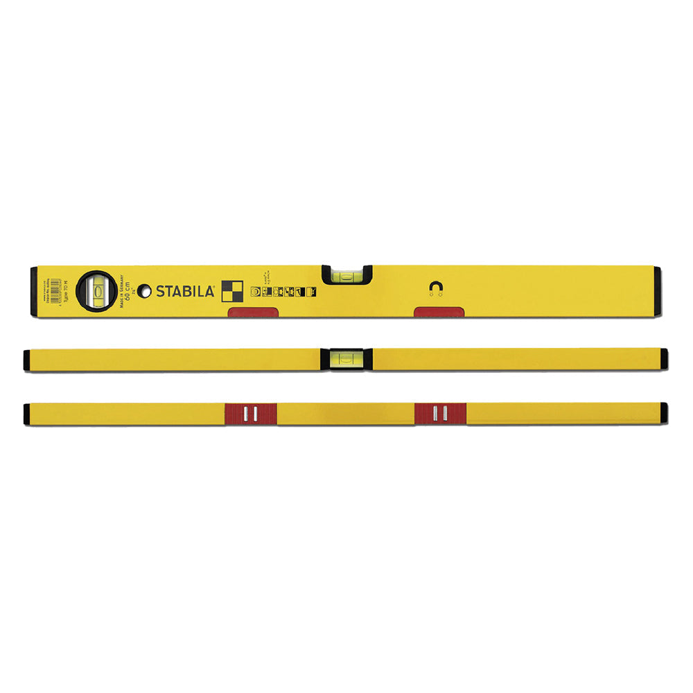 LIVELLA A DUE FIALE MAGNETICA '70 M' cm 80 - 2 magneti-Livelle e stadie-Ecanshop