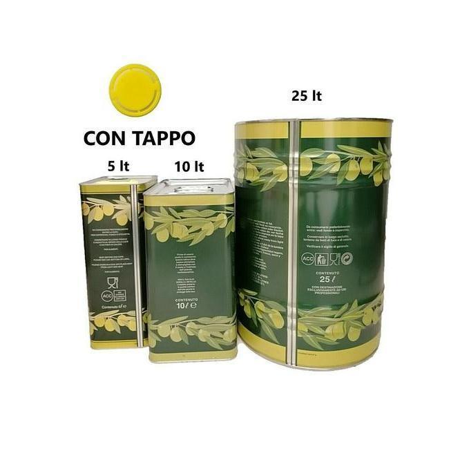 Lattina olio latta stagna tanica con tappo diversi volumi-Ecanshop