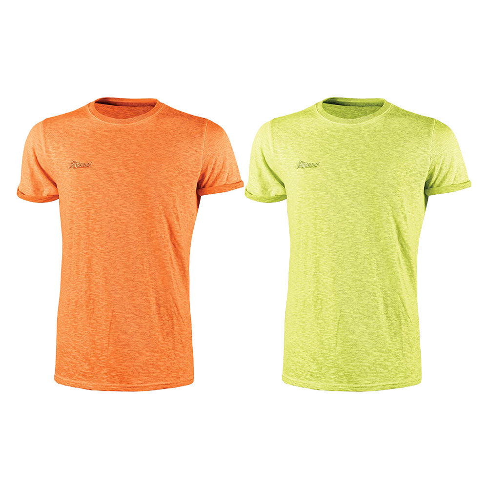 MAGLIA A GIROCOLLO 'FLUO' taglia L - yellow fluo-Indumenti da lavoro-Ecanshop