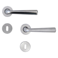 MANIGLIA 'FLOSS' cromo satinato-Maniglieria porte/finestre/mobili e acc.-Ecanshop