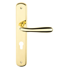 MANIGLIA 'GOCCIA' Q8 x 85 - oro lucido verniciato-Maniglieria porte/finestre/mobili e acc.-Ecanshop