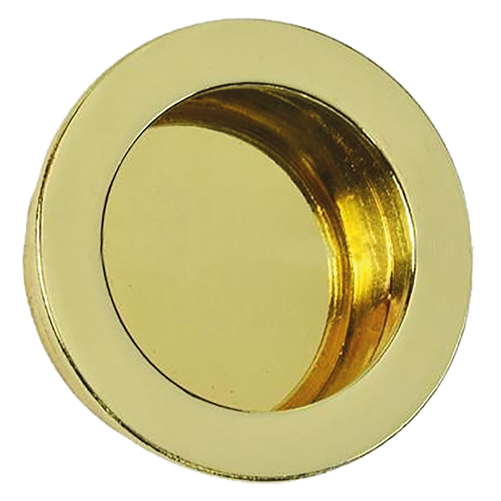 MANIGLIA TONDA PER PORTE SCORREVOLI Ø 35 mm - oro lucido-Serrature per legno e accessori-Ecanshop