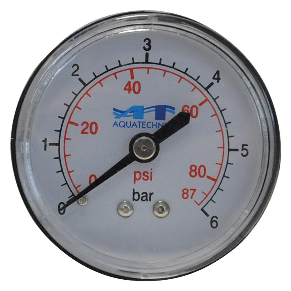 MANOMETRO PER ELETTROPOMPA attacco inferiore - max 6 bar-Sistemi di scarico acqua e accessori-Ecanshop