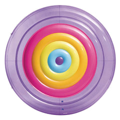 MATERASSINO GONFIABILE ISOLA 'RAINBOW FIESTA ISLAND' cm 201 x 24-Piscine, gonfiabili ed accessori-Ecanshop