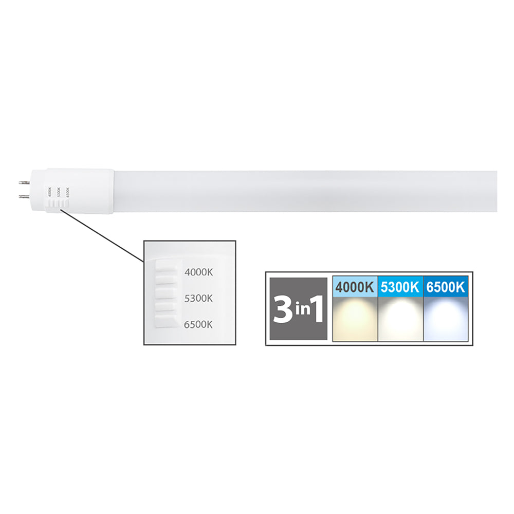NEON LINEARE IN VETRO A LED CAMBIA TONO 10W = 76W - mm 600 x Ø 26