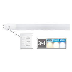 NEON LINEARE IN VETRO A LED CAMBIA TONO 18W = 130W - mm 1200 x Ø 26