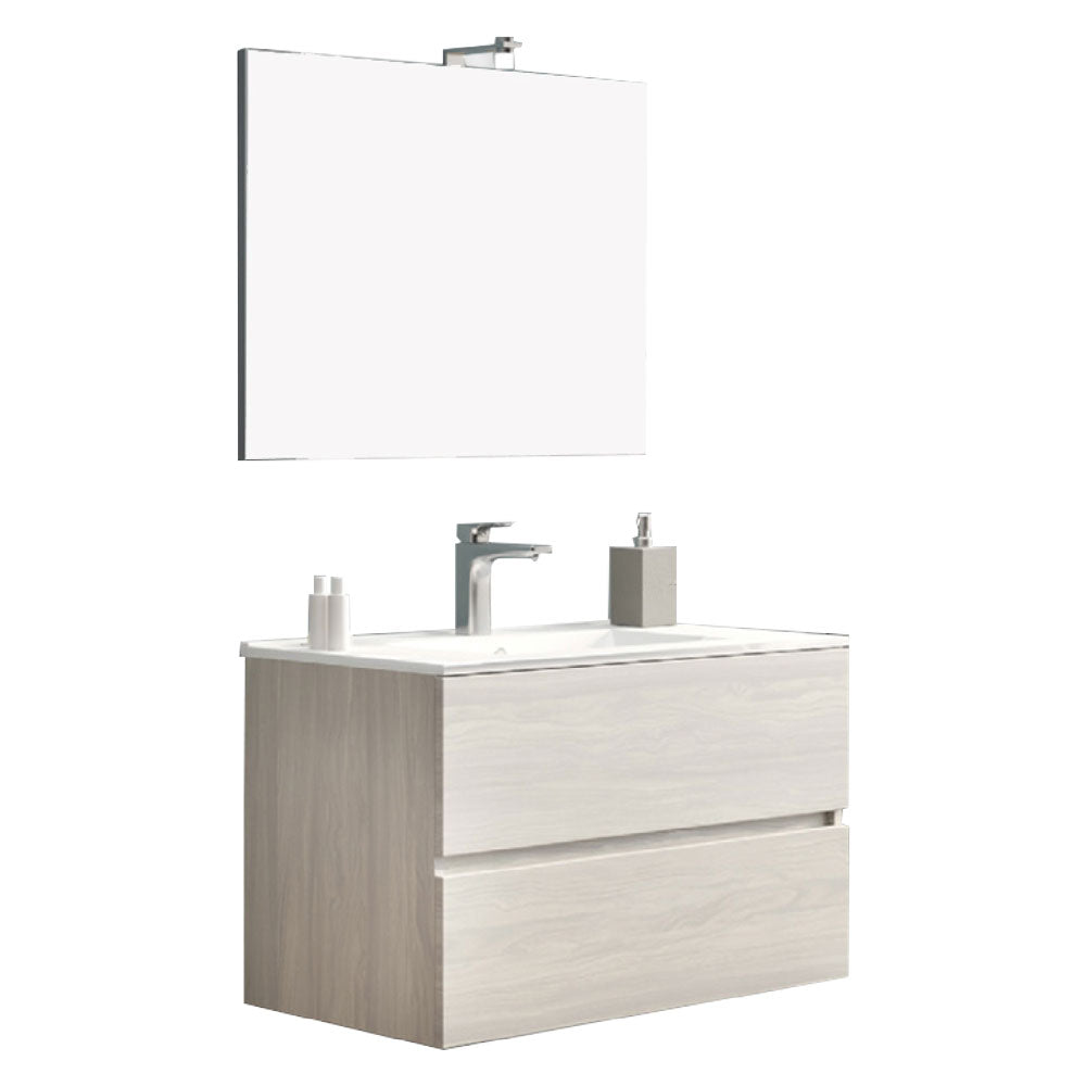 MOBILE BAGNO 'EASY' base 81 x 47 x h.53 - rovere grigio-Bagno e accessori-Ecanshop