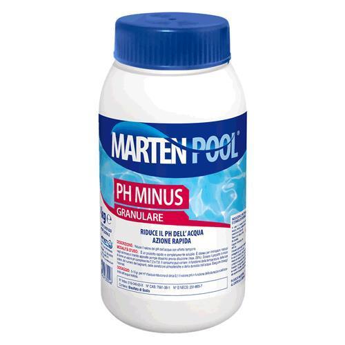 Marten Pool Correttore ph granulare per piscine 1kg-Per mare o piscina-Ecanshop