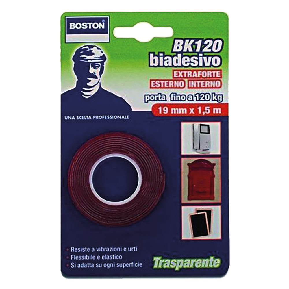 NASTRO BIADESIVO EXTRA FORTE INVISIBILE mm. 19 x 1,5 mt-Nastri adesivi e sistemi d'imballo-Ecanshop