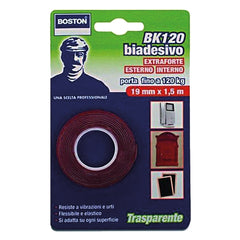 NASTRO BIADESIVO EXTRA FORTE INVISIBILE mm. 19 x 1,5 mt-Nastri adesivi e sistemi d'imballo-Ecanshop