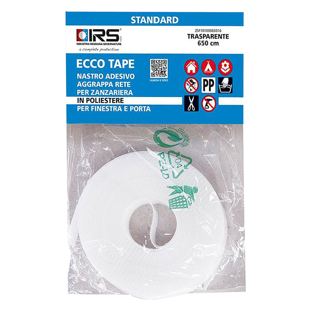 NASTRO IN VELCRO PER ZANZARIERE 'ECCO TAPE 650' mm 10 x 6,5 mt-Tende e zanzariere-Ecanshop