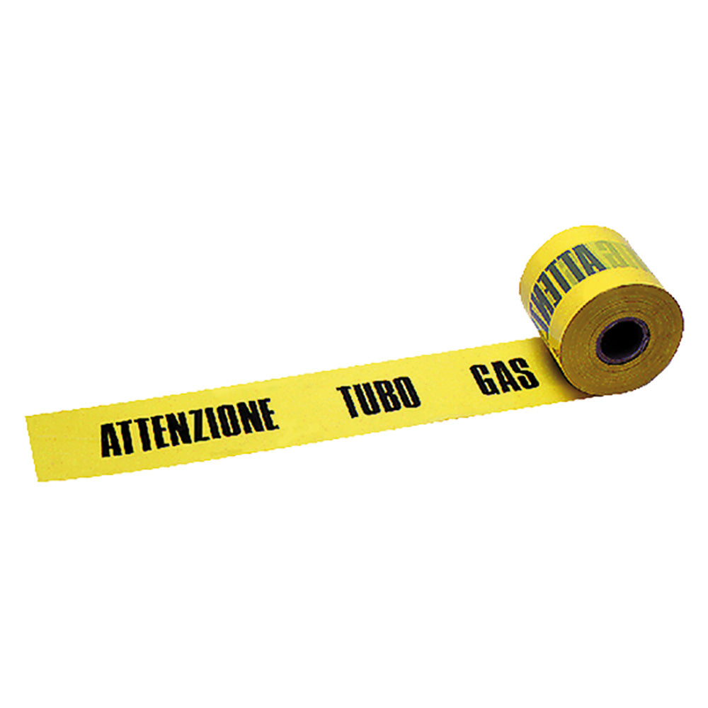 NASTRO SEGNALETICO per tubo gas - giallo-Segnaletica ed accessori-Ecanshop