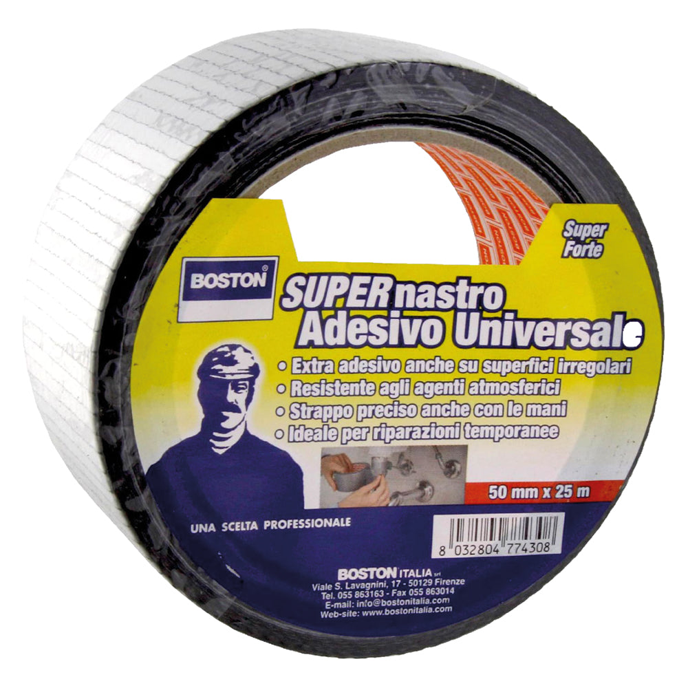 NASTRO TELATO UNIVERSALE mm. 50 x 5 mt - bianco-Nastri adesivi e sistemi d'imballo-Ecanshop