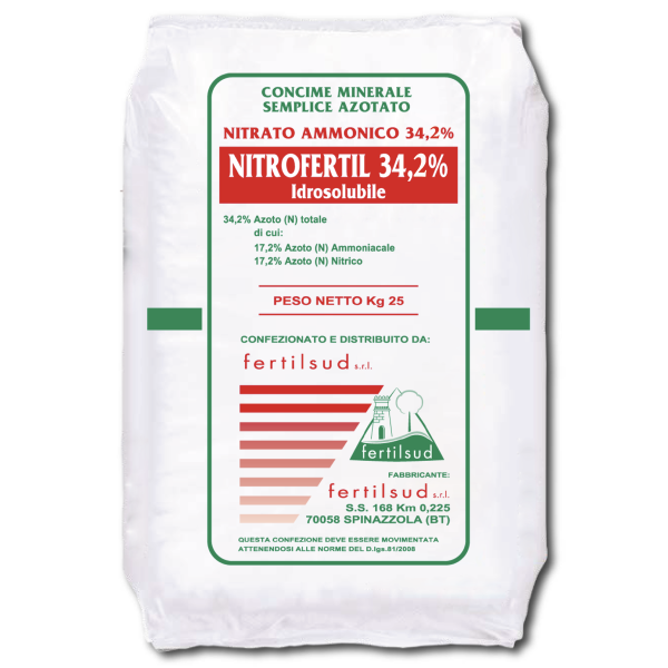 Nitrato ammonico concime fertilizzante idrosolubile con azoto per piante 25 kg-CONCIME-Ecanshop