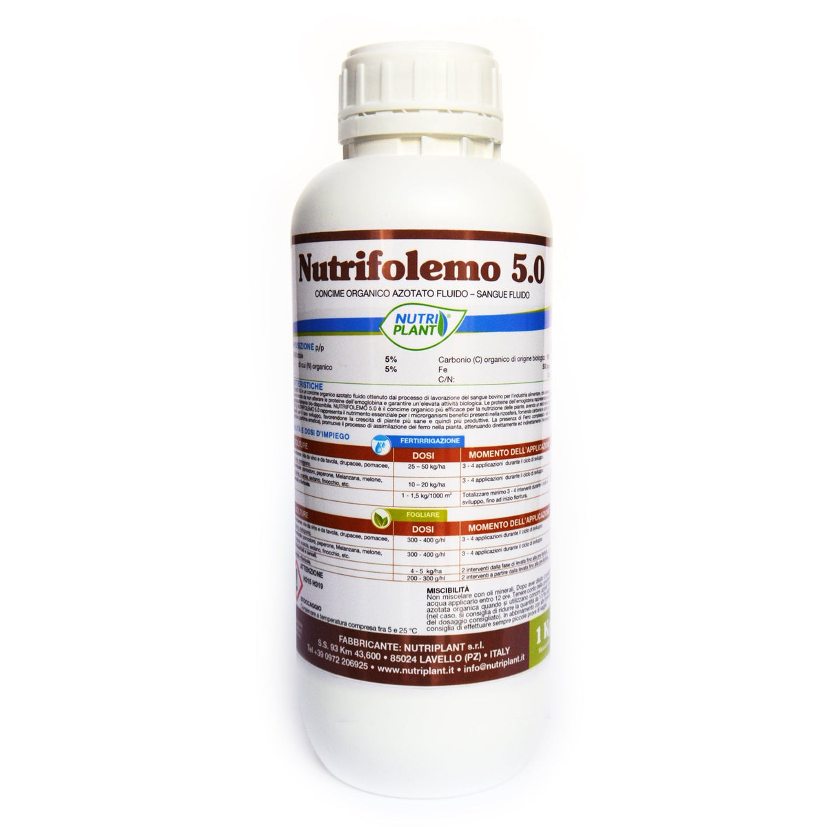 Nutrifolemo 5.0 concime organico liquido sangue fluido-CONCIME-Ecanshop