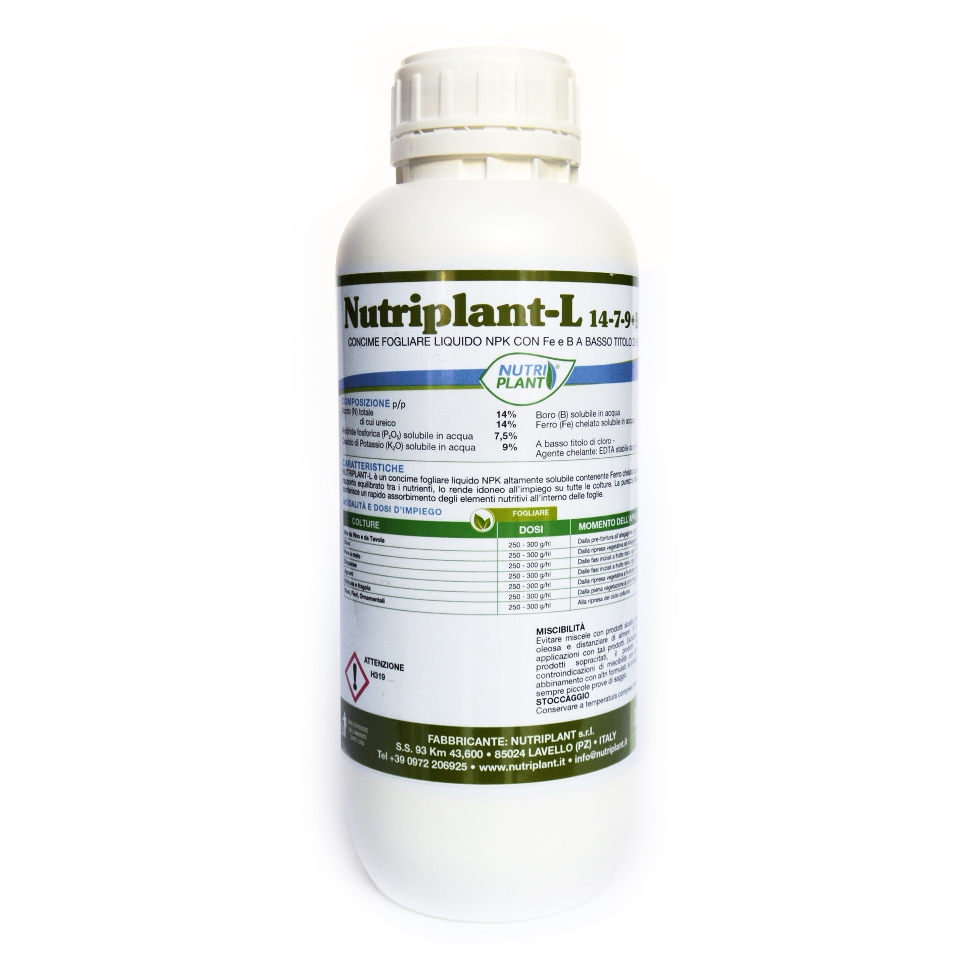 Nutriplant-L concime npk 14-7-9 +B+Fe-CONCIME-Ecanshop