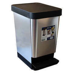 PATTUMIERA PER RACCOLTA DIFFERENZIATA 'MODA' 25 lt. - cm 27,4 x 37,9 x 45 - carbonio-Pulizie domestiche e racc.differenziata-Ecanshop