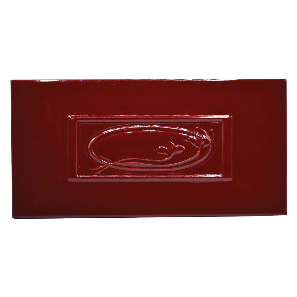 PIASTRELLA RICAMBIO per stufa Rosa Liberty colore bordeaux-Stufe e cucine-Ecanshop