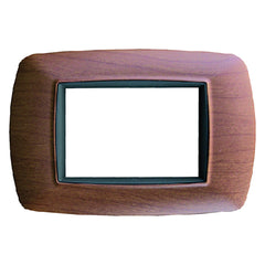 PLACCA EFFETTO LEGNO CHIARO 'LIFE' 3 posti - 2983/LC-Impiantistica civile-Ecanshop