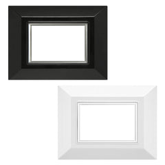 PLACCA 'PLAIN' 5203/WH bianca (3 posti)-Impiantistica civile-Ecanshop