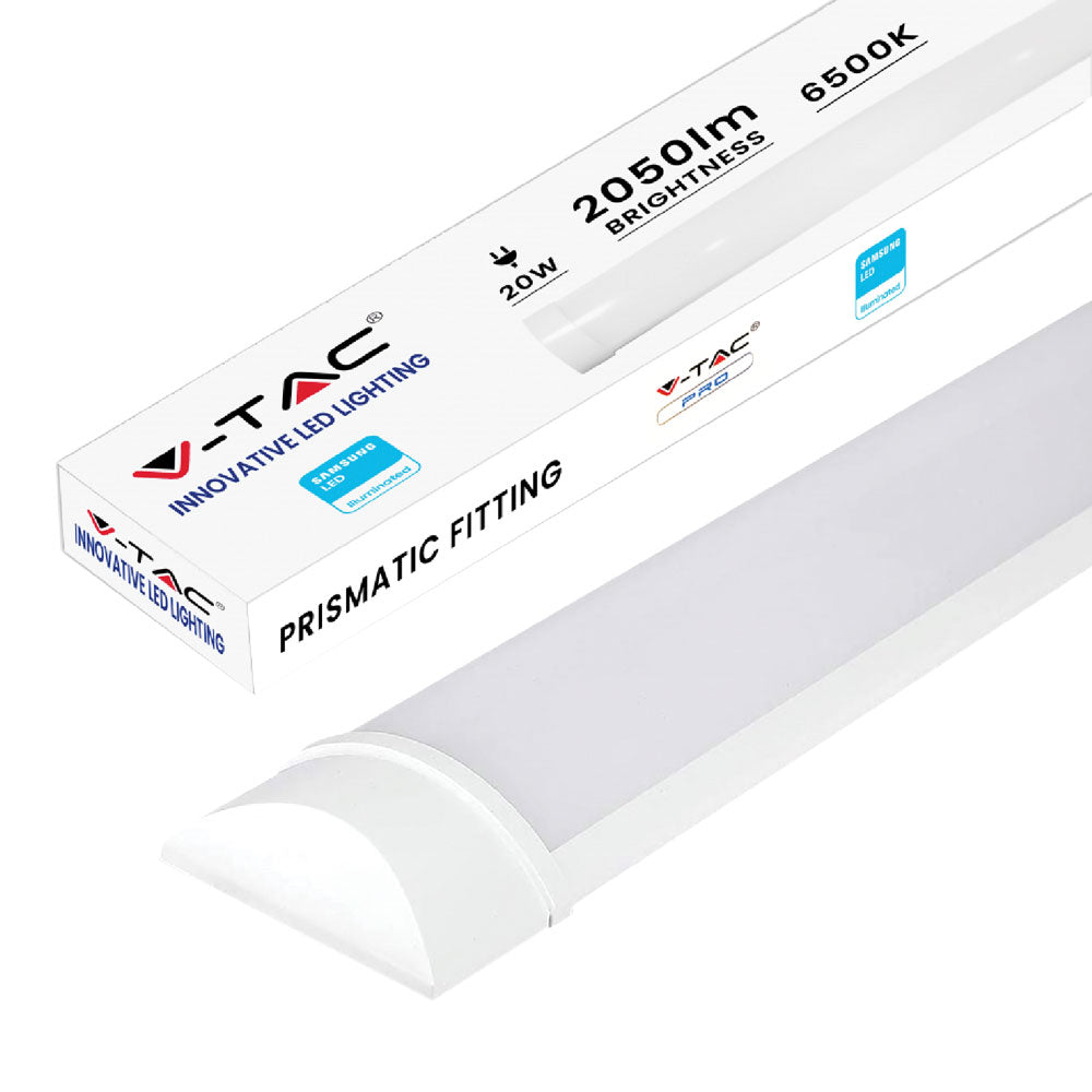 PLAFONIERA TUBO LED 'SLIM' 10W - 6500K mm.300 x 24 x 75 mm-Proiettori,lampade e neon-Ecanshop