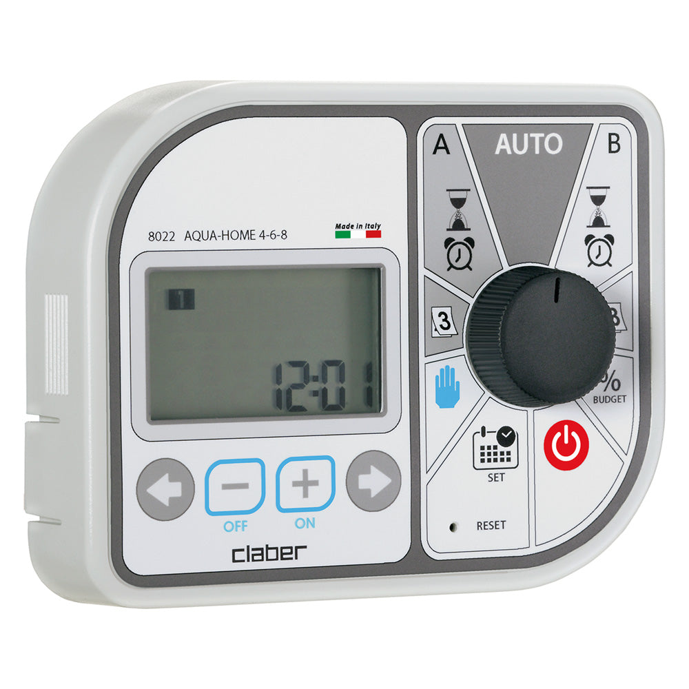 PROGRAMMATORE ELETTRONICO 'AQUA-HOME 4-6-8' Art. 8022 - 2 programmi blister-Irrigatori di superficie-Ecanshop