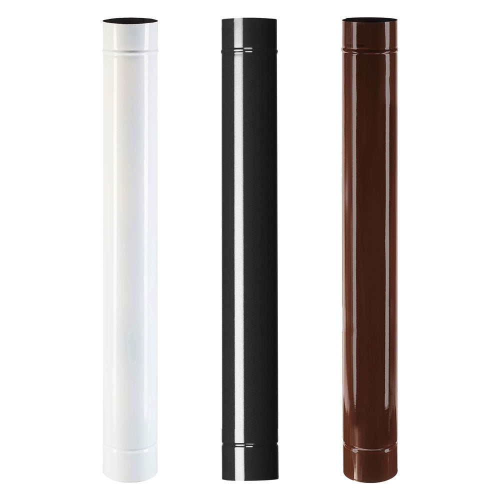 TUBO SMALTATO PER STUFE cm 50 ø 12 bianco