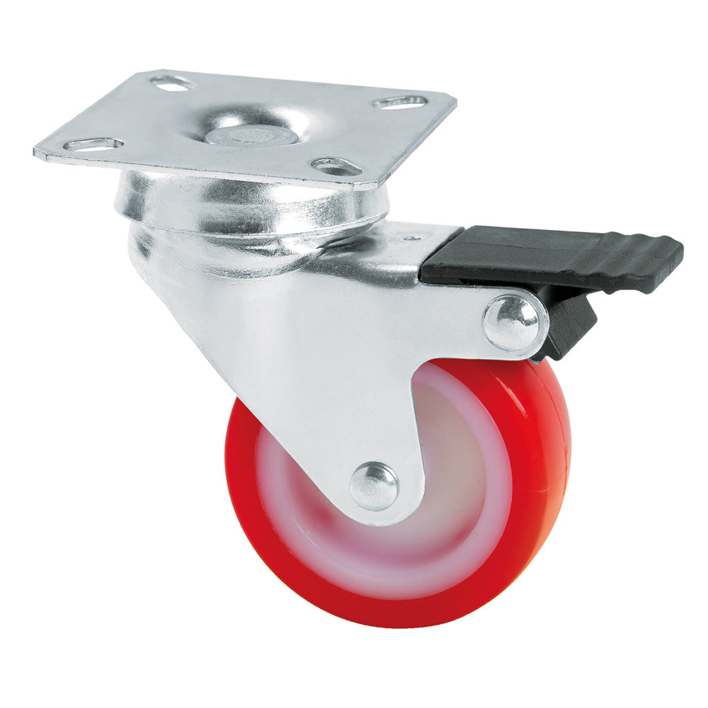 RUOTA PER MOBILI ART. 235/BIS ø 50 - piastra mm 40 x 40-Ruote per carrelli/mobili e accessori-Ecanshop