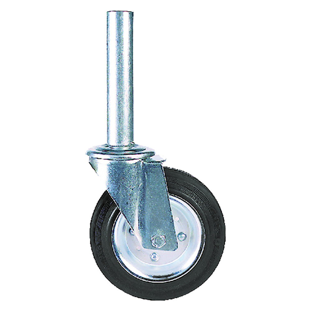 RUOTA PER TUBI INNOCENTI ø 200 extra con freno-Ruote per carrelli/mobili e accessori-Ecanshop