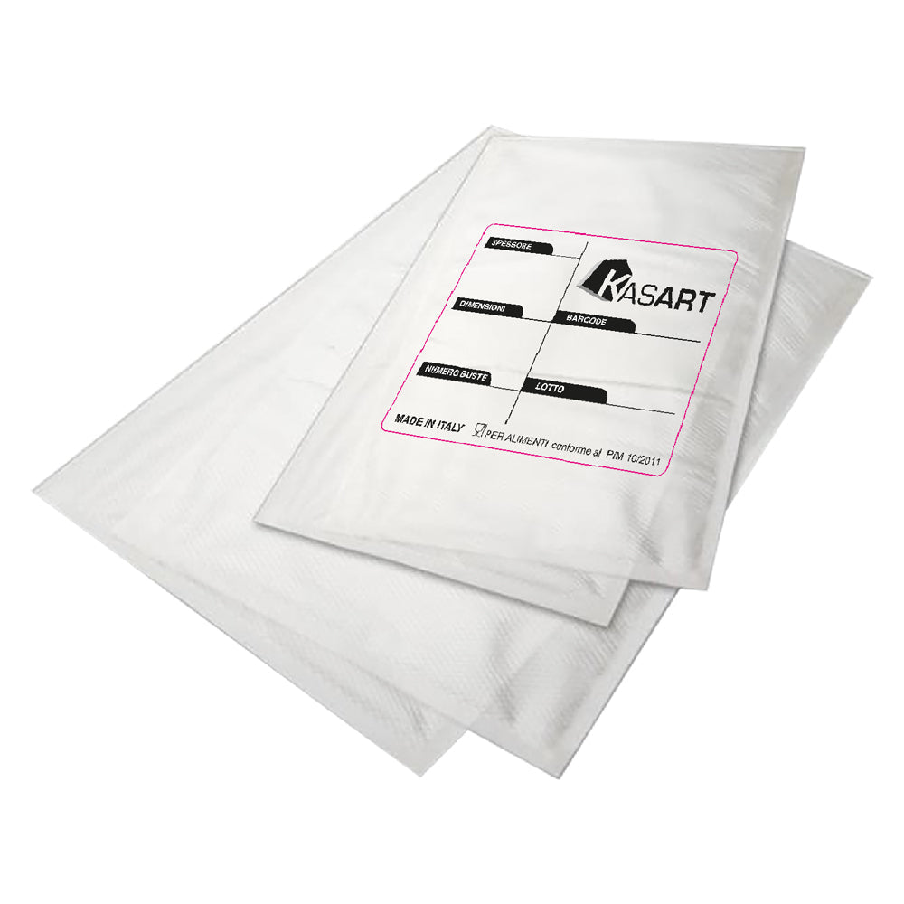 SACCHETTI PRETAGLIATI GOFFRATURA A ROMBO 20 x 30 - confezione 20 pezzi-Sottovuoto-Ecanshop