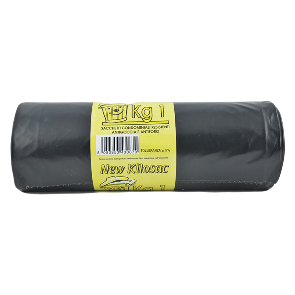 SACCHI POLIETILENE NETTEZZA URBANA 'PESANTI' 120 x 130 nero - rt.1 kg-Pulizie domestiche e racc.differenziata-Ecanshop