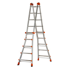 SCALA MULTIUSO 'PEPPINA' gigante 5+5 ap.cm 482/ch. cm 141-Scale domestiche e sgabelli-Ecanshop
