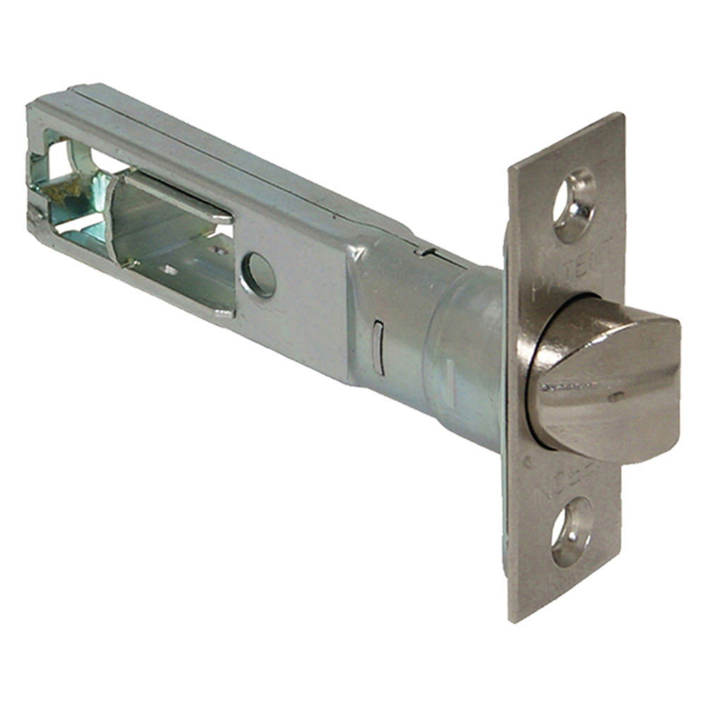 SCROCCO TUBOLARE PER SERRATURA PREMI/APRI 'NOVA' E 80 mm - frontale ottone nichel.-Maniglieria porte/finestre/mobili e acc.-Ecanshop