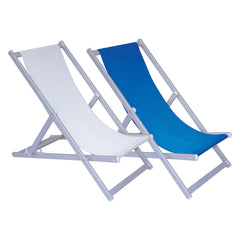 SDRAIO RECLINABILE 'FAVIGNANA' telo blu-Arredamento, complementi ambiente, relax-Ecanshop