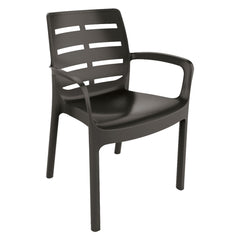 SEDIA IN POLIPROPILENE 'BORNEO' bianca-Arredamento, complementi ambiente, relax-Ecanshop