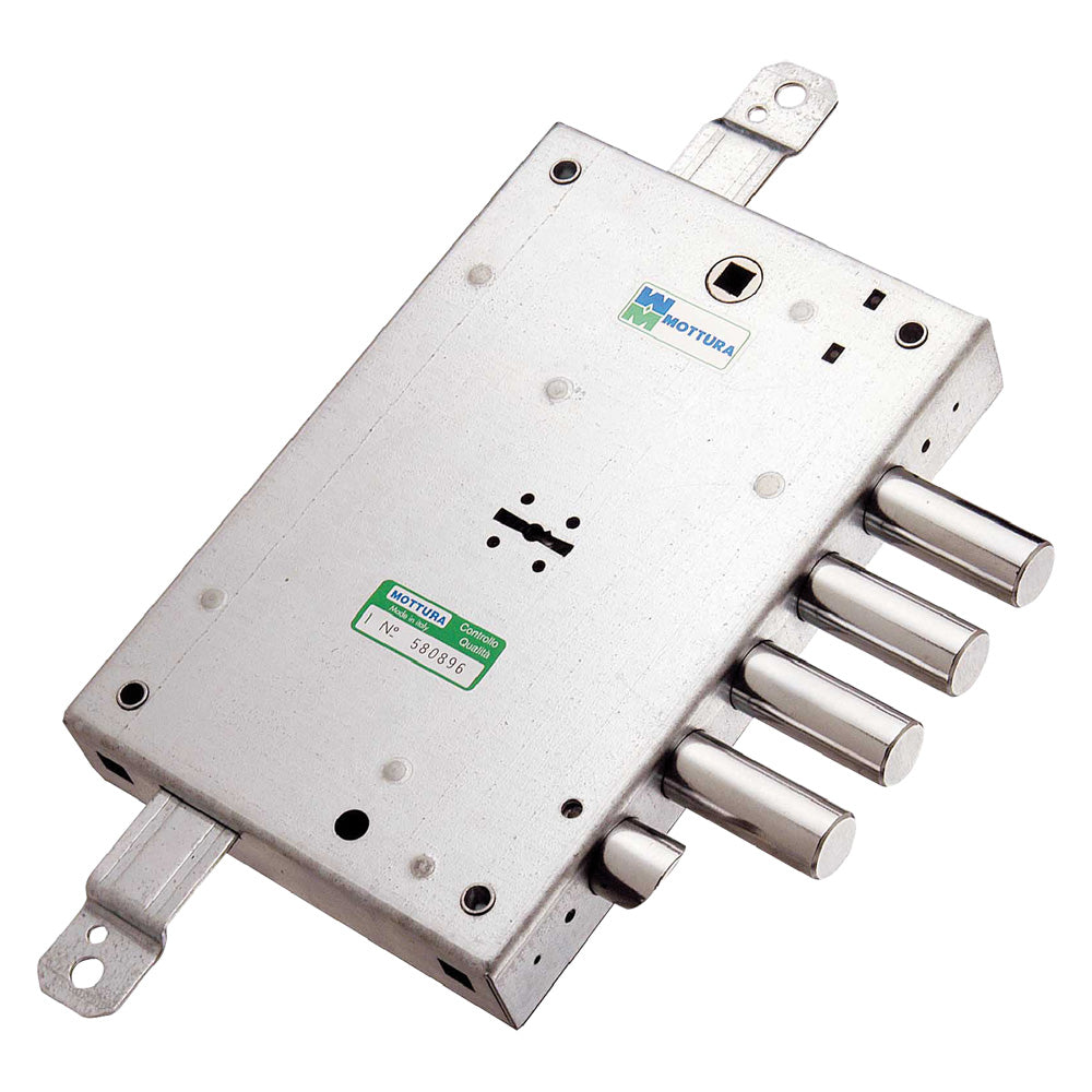 SERRATURA DA APPLICARE TRIPLICE PER PORTE BLINDATE ART. 52.571 Dx E 63 - mm 206 x 136-Serrature di sicurezza e accessori-Ecanshop