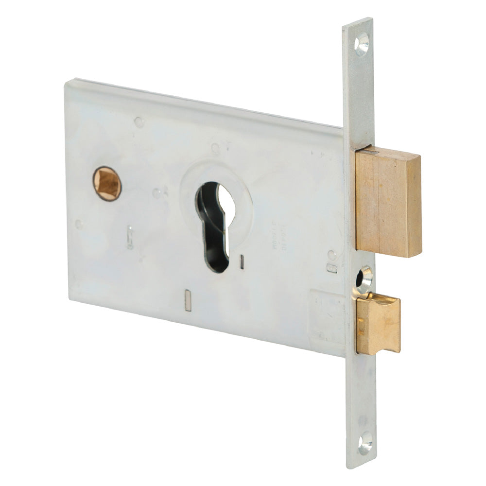 SERRATURA DA INFILARE PER ALLUMINIO ART. 44120 E58 fr.20 mm - catenaccio + scrocco-Serrature per serr.metallici e accessori-Ecanshop