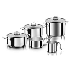 SET BATTERIA PENTOLE 'DIVINA RE' DA 9 PEZZI 9 prodotti misti-Articoli da cucina-Ecanshop