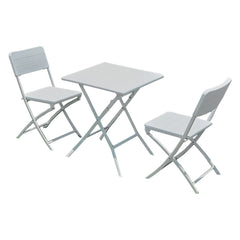 SET GIARDINO IN POLIETILENE ALTA DENSITA 'OLIENA' colore bianco-Arredamento, complementi ambiente, relax-Ecanshop